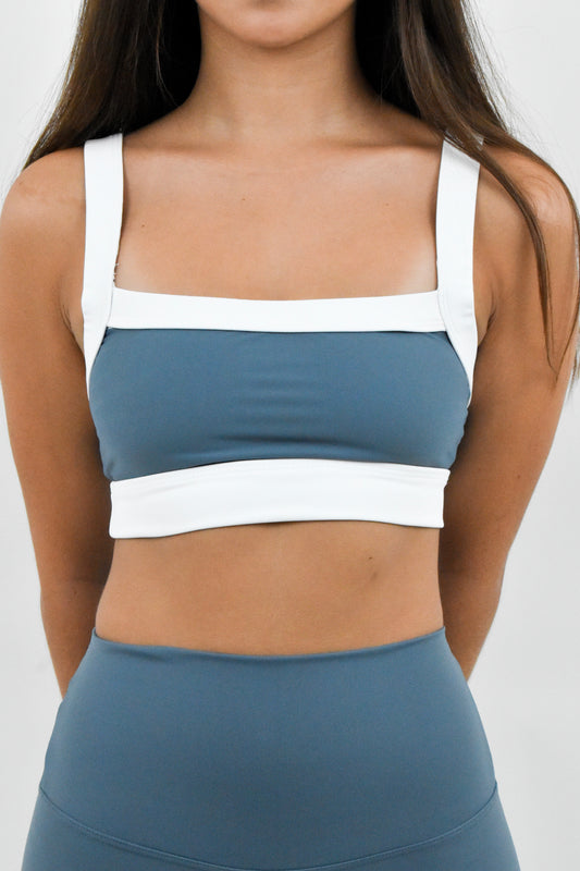 The Minimalist Top: White and Blue